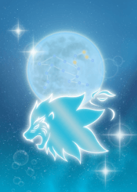 Leo sea, moon and space JPN