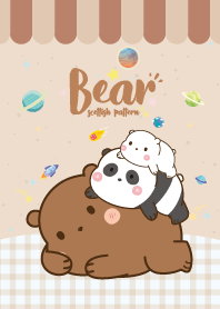 Three Bears Kawaii Love Friendly