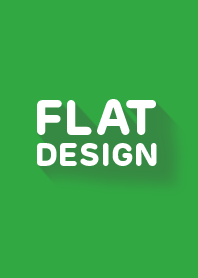 Green Flat design theme