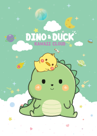 Dino&Duck Candy Cotton Green