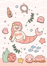 Little mermaid : pink