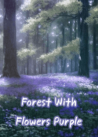 Forest With Flowers Purple