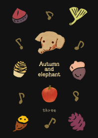 Autumn fruit and elephant design3