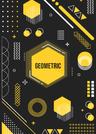 Geometric Black 84