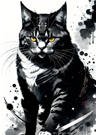 水墨猫武士 1da432