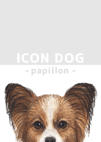 ICON DOG - Papillon - GRAY/06