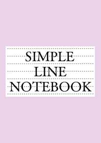 SIMPLE LINE NOTEBOOK-LIGHT PURPLE