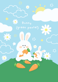 Bunny (green pastel) 03