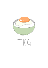 egg fried rice : TKG white