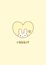กระต่าย ดอกไม้ [สีเหลือง]