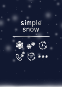 Snowy night/Snow crystal