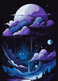 暗夜的月-背景 1b8a88