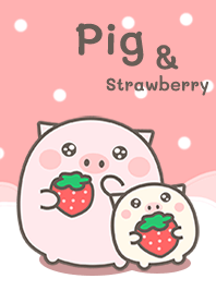 Pig love strawberry