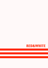 Simple Red & White No.8