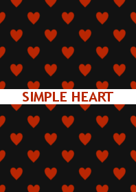 SIMPLE HEART <black&red>