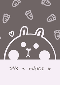 Bunny and Carrot J-Grey Red (Pu3)