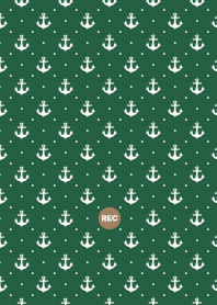 MARINE PATTERN GREEN BEIGE WHITE