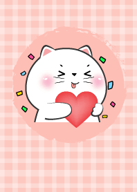 Simple Cute Cute White Cat