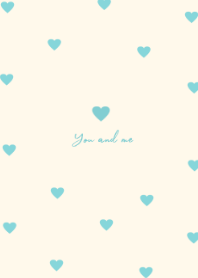 pattern heart (ivorygreen pink)