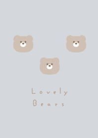 3 bear / blue beige bR,