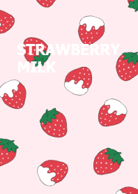 Cutie Pink Strawberry Milk Line Theme Line Store