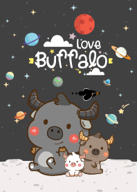 ควายน้อย มินิ กาแล็กซี สีดำ