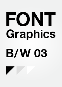 FONT Graphics B/W 03（白/シンプル）