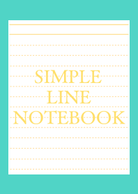 SIMPLE YELLOW LINE NOTEBOOKj-EMERALD