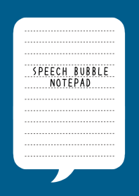 SPEECH BUBBLE NOTEPAD/DEEP BLUE