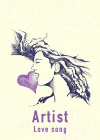 Artist love song Purple navy
