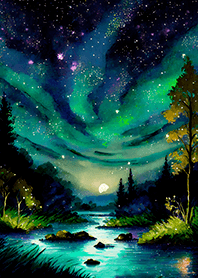 Beautiful starry night view#1245