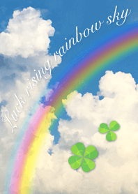 Luck rising rainbow sky2(clover)