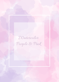 Water Color: Purple and Pink