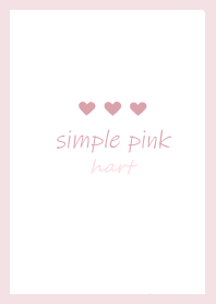 simple . pink heart