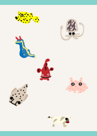 Strange group at sea02 on blue