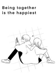 Being together is the happiest thing
