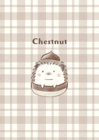 Hedgehog and Chestnut -brown- plaid