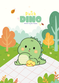 Dino&Duck Picnic Day Pastel Green