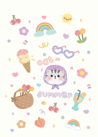 cat cute : summer!