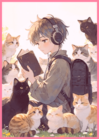 힐링생활-고양이친구 소년과 고양이9F