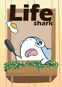 Life of big eyes shark Yellow Beige
