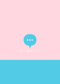 シンプル（pink blue)V.1310