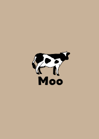 Moo 牛　シンプル　モカ