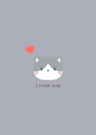 Tuxedo cat&Heart:gray 2