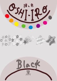 I found my OSHI-IRO , Black-103