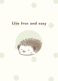 Hedgehog -slow living- (green)