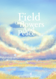 Field of flowers and peace