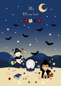My honey bear x witch theme on Halloween