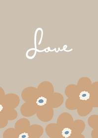 in bloom, flower w / tan