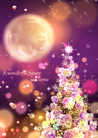 Christmas tree with rising money luck100